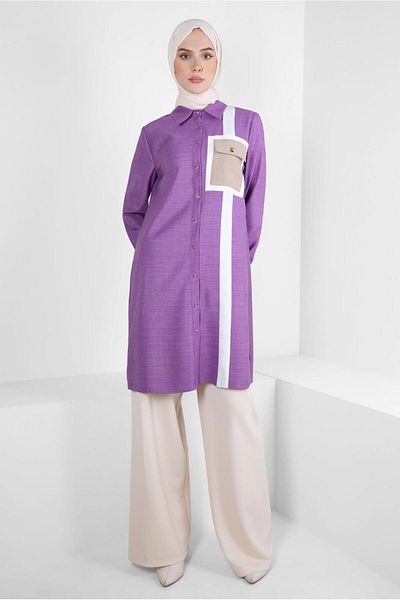 Alvina STRIP DETAILED TUNIC 44132