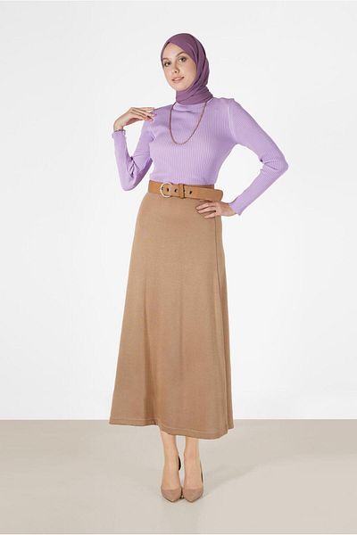 Alvina Knit Sweater - Turtleneck Collar, Model 42112