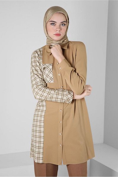 Alvina TUNICA DE CAMASA DETALIAT IN CARURI 44152