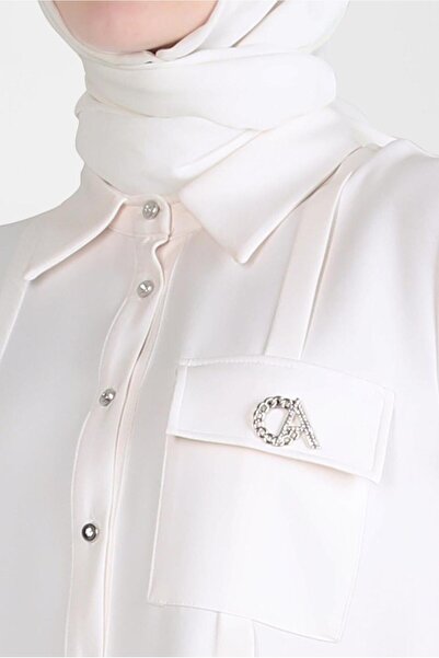 Alvina AKSESUAR DETAYLI GÖMLEK TUNİK 44222