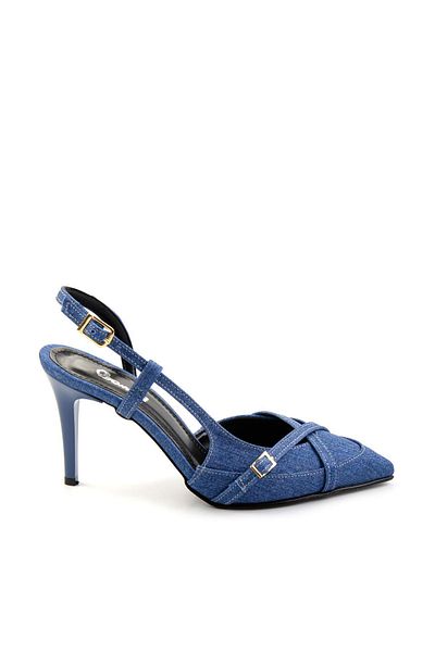 Bambi Pantofi clasici cu toc de damă din denim K01992152637