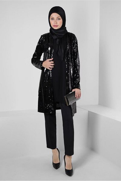 Alvina PUL PAYETED DOUBLE JACKET TUNIC 43945