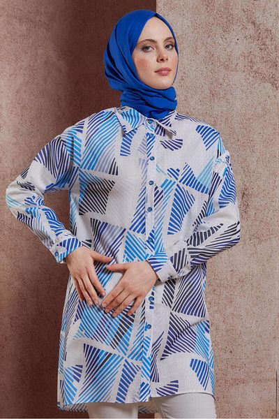 Alvina PATTERNED SHIRT TUNIC 44543
