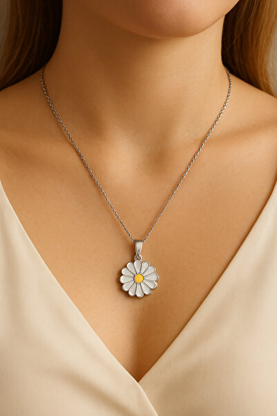 celisia قلادة ديزي - قلادة نسائية من الفولاذ أنيقة وعصرية |   هدية مجوهرات لل...
