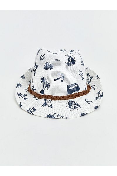 LC Waikiki Шапка федора с щампа LCWK за момчета