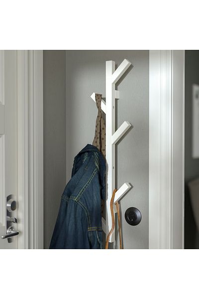 IKEA TJUSIG Hanger White Solid Wood – 78x19x7 cm Clothes Rack by IKEA