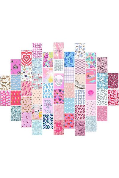 Karll Set of 50 photos for photo collages, multicolor, paper, 91.44 x 91.44 x 0.03 cm
