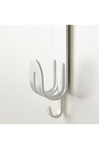 IKEA خطاف SEKINER أبيض فوق الباب، 6.5 × 9 × 2.5 سم - يناسب الأبواب التي يصل سمكها إلى 4 سم