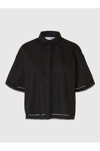 Selected Femme Kurzarmhemd Cropped