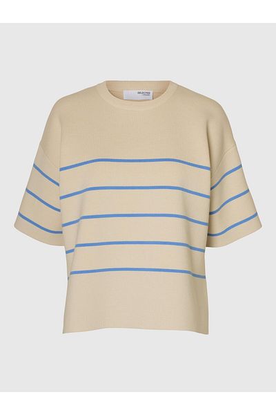 Selected Femme Strickoberteil Kurzärmeliges