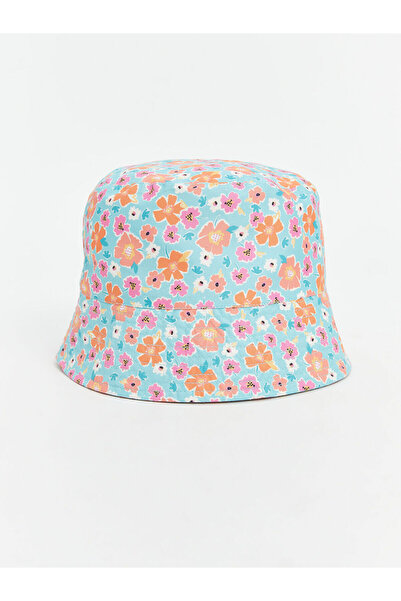 LC Waikiki LCW Baby-Eimerhut mit Blumenmuster für Mädchen