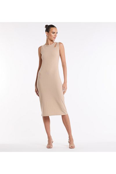 BCBG WOMENS-KNIT DRESS