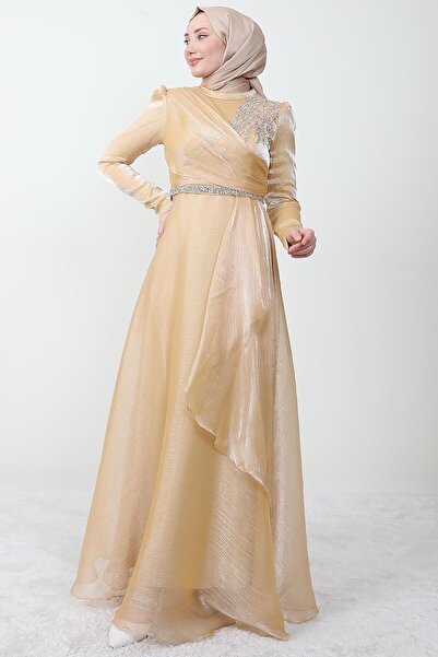 GİYZAMİLA Βραδινό φόρεμα Hijab Eliza Χρυσό