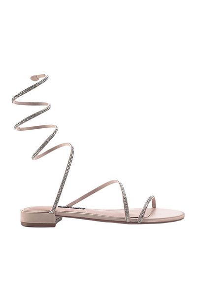 Nine West Logan 3Fx Beige Women's Flat Sandals