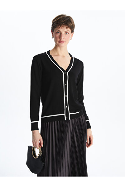 LC Waikiki V Neck Women's Knitwear Cardigan