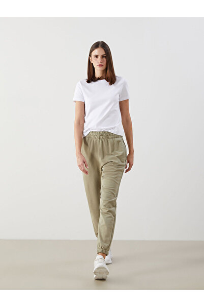 LC Waikiki Nevavm Women's Jogger Sweatpants with Elastic Waist and Contrast Trim
