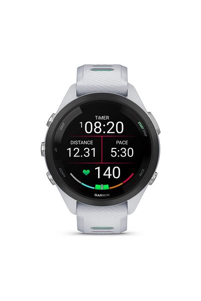 Garmin FORERUNNER 265S MUSIC, WIFI, GPS, EU/PAC, WHITESTONE