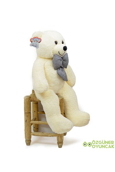 Özgüner Oyuncak 90 Colorful Bow Tie Teddy Bear (100% Local)