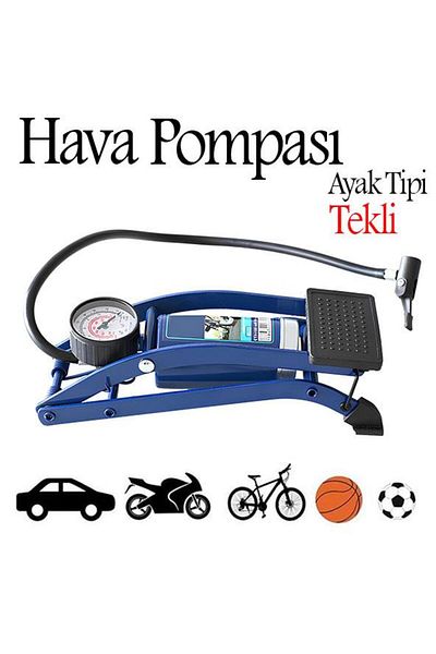 NZB Foot Type Air Pump with Gauge Single Wheel Vehicle Car Bicycle Motorcycle Ball Pump