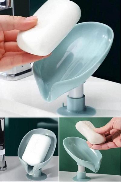 Pikas Practical Suction Cup Water Drain Soap Dispenser, Solid Soap Dispenser, Suction Cup Water Retaining Soap Dispenser