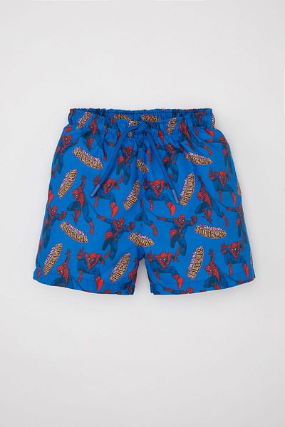 DeFacto Pantaloni scurți pentru bebeluși Marvel Comics Sea B9669A524SM