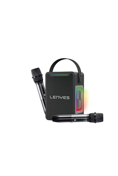 Lenyes S857 RGB Işıklı Çift Mikrofonlu Taşınabilir TWS Bluetooth Speaker Hopa...