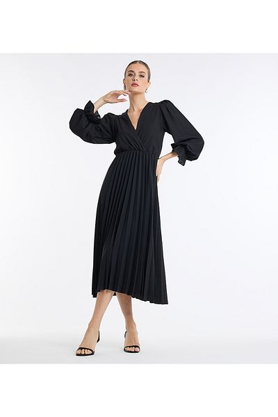 BCBG فستان نسائي منسوج