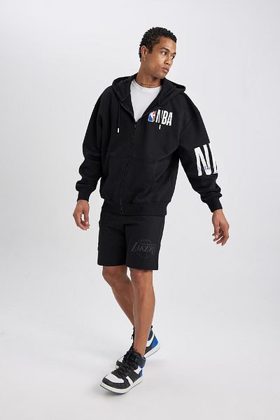 DeFacto Los Angeles Lakers Standard Fit Short Leg Shorts - Cargo Pocket B3920Ax24Sp