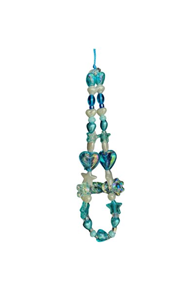 myPath Blue Beaded Journal & Phone Strap