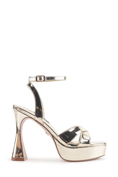 Nine West Veneza 4Pr Gold Women's Heeled Sandals