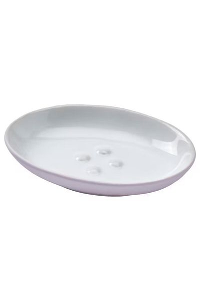 IKEA EKOLN Soap Dish Lilac – Stoneware Bathroom Accessory, 13x9 cm – IKEA