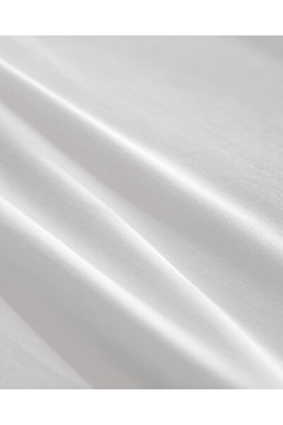 Madame Coco Ciel Double 100% Cotton Elasticless Satin Bed Sheet - Gray