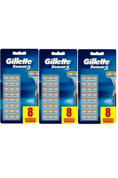 Gillette 8 X 3 Sensor3 Replacement Razor Blades