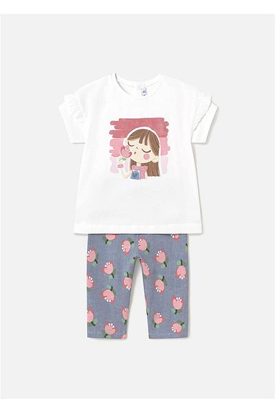 MAYORAL T-Shirt Leggins for Girls with Print Teammodel Number: 1739
