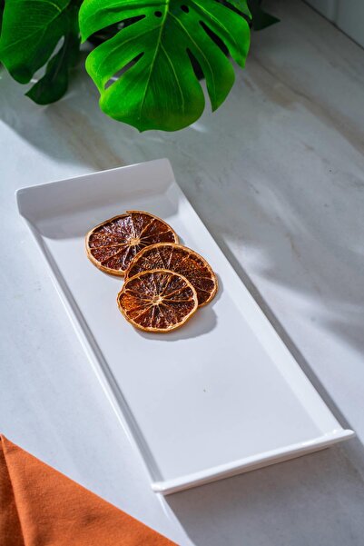 ACAR Bianco Perla Rectangular Presentation Plate - 34 cm