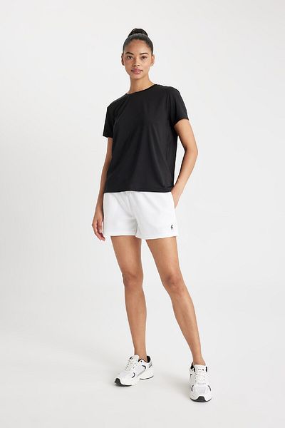DeFacto DeFactoFit - Athleten-T-Shirt mit Rundhalsausschnitt, schwerem Stoff, kurze Ärmel, B8964AX24SM