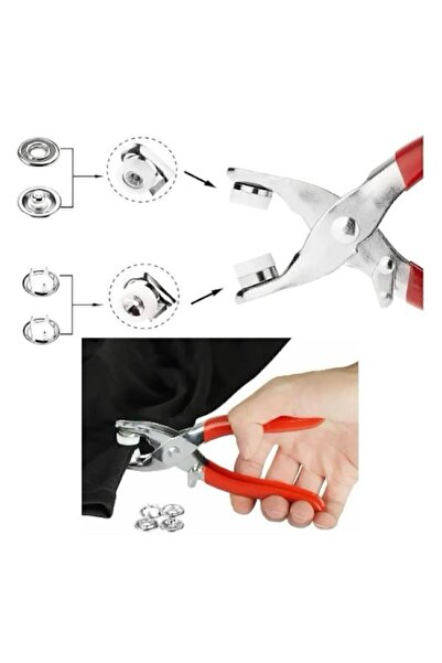 Genel Markalar 9.5 Mm Metal Çıt Çıt, El Pensesi, Set-50 Takım Çıt Çıt , Gömle...