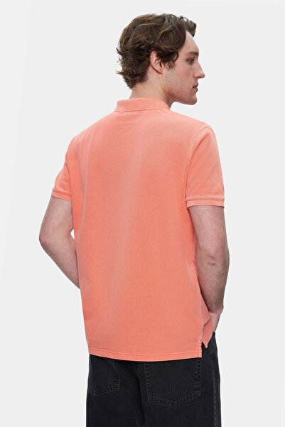 UCLA Ανδρικό μπλουζάκι GERARD Hot Pink Polo Collar Κεντημένο Standard Fit