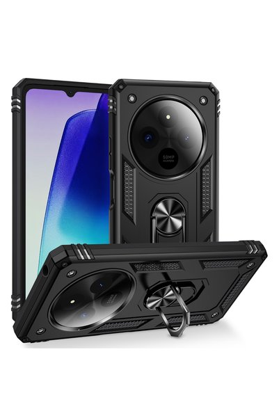 Kipgsm Xiaomi Redmi 14C Kılıf Yüzüklü Standlı Armour Darbe Emici Dayanıklı Ta...