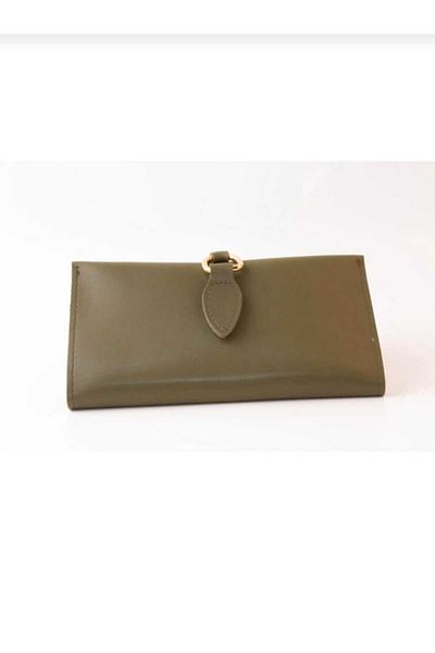 şeffafavm Orange Leather Wallet