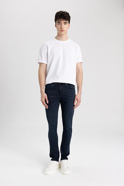 DeFacto Carlo Skinny Fit Κανονική μέση Skinny Leg Skinny Leg Jeans C5680ax24sm