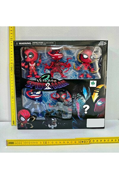 Ailenizin Oyuncakçısı Örümcek Adam 2 Venom 5+1 Süprizli 10CM Figür Karakter Seti