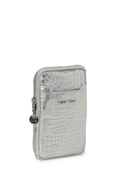 Nine West PIANOLAPHONE 4PR Silberne Damen-Handytasche