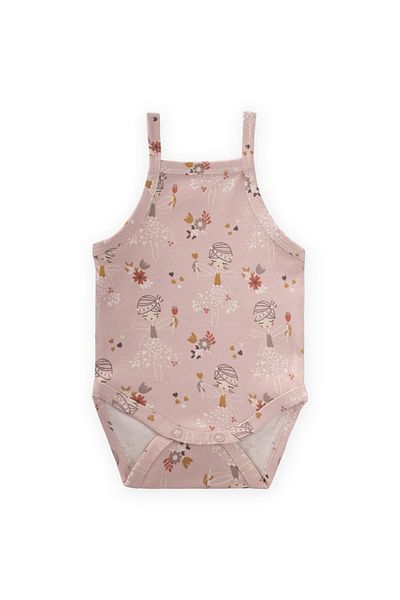 Cigit Strappy Bodysuit 0-3 Years Old Powder Pink