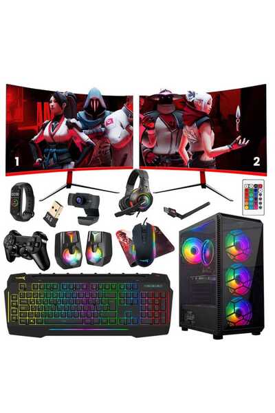 TURBOX Tx1939 i5 4440 16GB Ram 256GB SSD 4GB GT740 23.6 DUAL Monitör Oyun Hazır Sistem