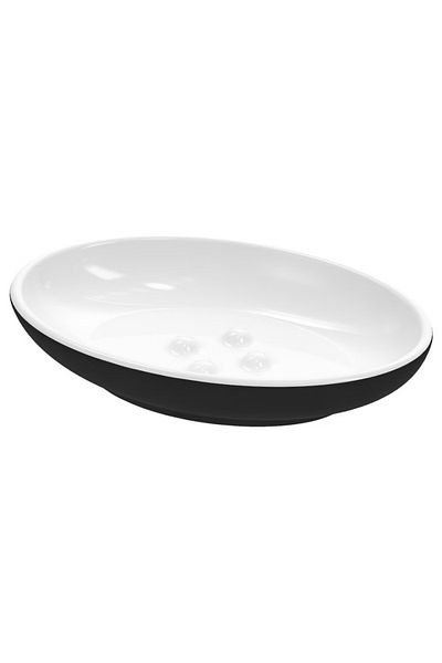 IKEA EKOLN Soap Dish Dark Grey – Stoneware, 13x9 cm | Stylish Bathroom Accessory by IKEA
