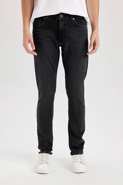 DeFacto Pedro Slim Fit στενή εφαρμογή Κανονική μέση στενό τζιν παντελόνι C5742AX24AU