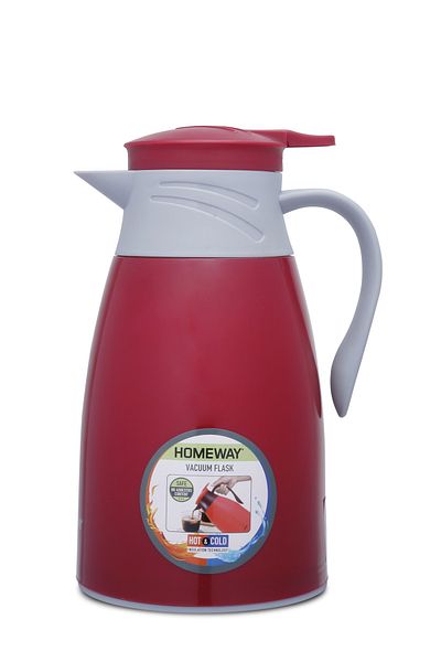 CLIKON Homeway Plastic Body Vacuum Flask 1.3L – Keep Your Beverages Hot or Cold for Hours