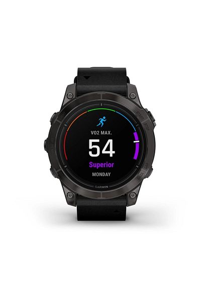 Garmin EPIX PRO (GEN 2) SAPPHIRE EDITION- 47MM -CARBON GRAY DLC TITANIUM WITH BLACK LEATHER BAND