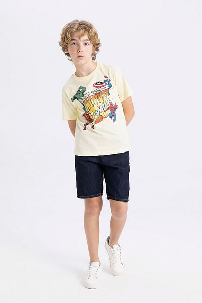 DeFacto Boy's Marvel Comics Crew Neck Short Sleeve T-Shirt C0513A824HS